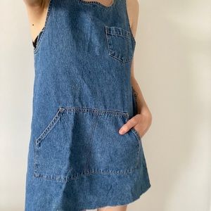 Vintage Denim Overall Dress